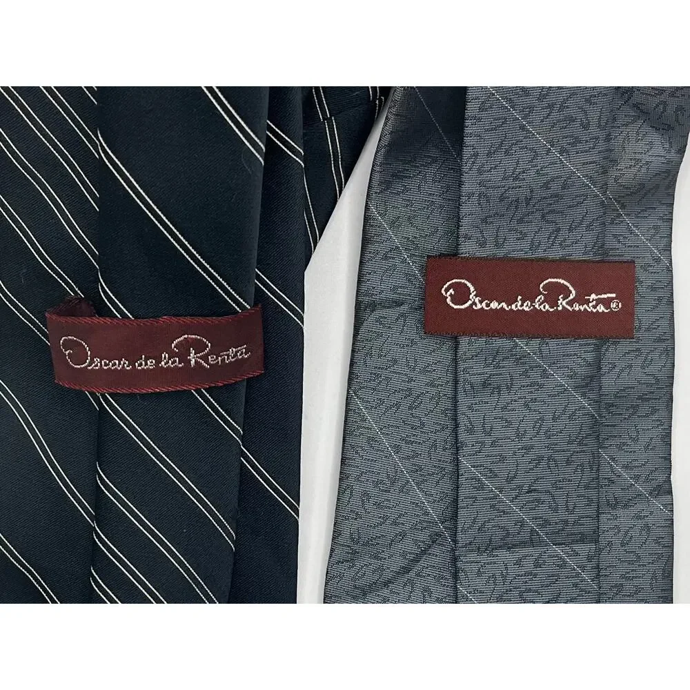 Set of 2 Oscar de la Renta Ties